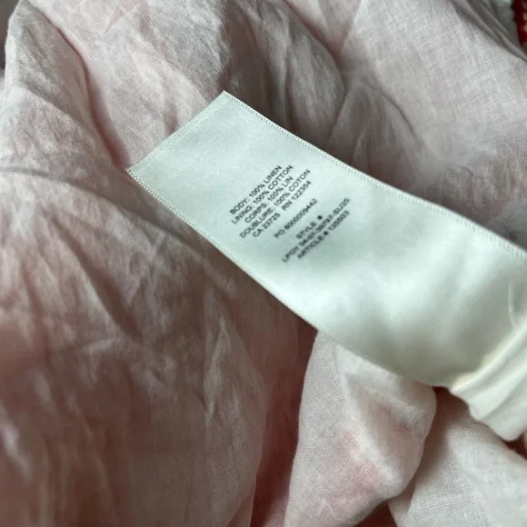 Aritzia Bouquet Linen Skirt Gingham Red White M - Picture 6 of 6